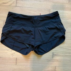 Lululemon speed short, black, size 6